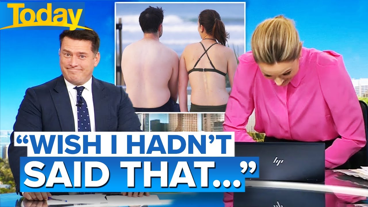 Karl startled after bizarre way Ally recognises man in weather cross | Today Show Australia