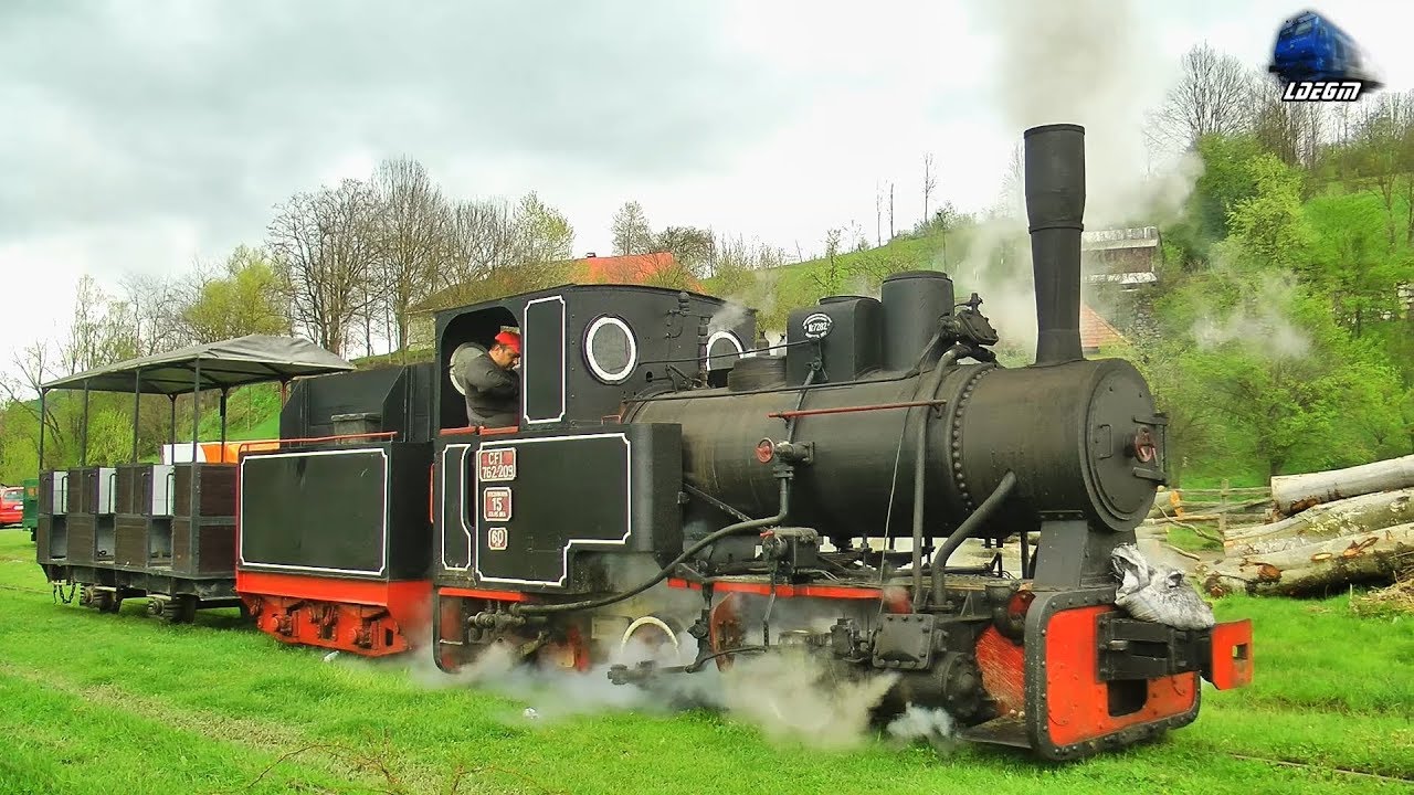 Călătorie C&acirc;mpeni-Abrud Train Ride with/cu Locomotiva cu Abur 762.209 CFI Dampflok 01 May 2019
