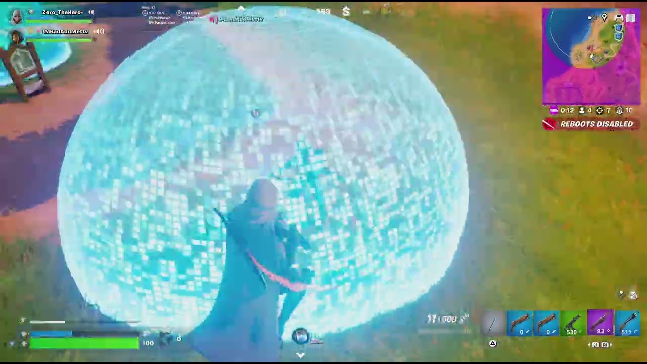 Fortnite duo ranked clutch shield bubble madness