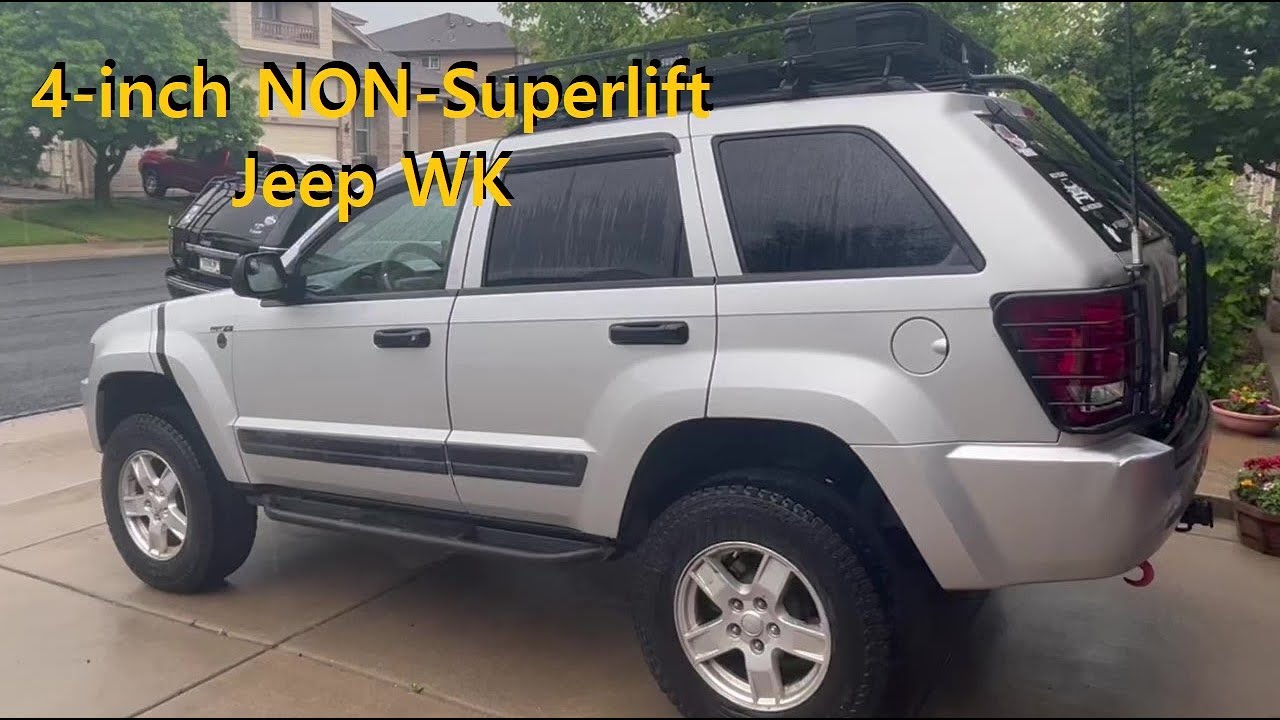 Jeep WK (NON-Superlift) 4 inch lift - [JJOffRoad Diff Drop, Jeeperf, Tom Wood's Driveshaft]