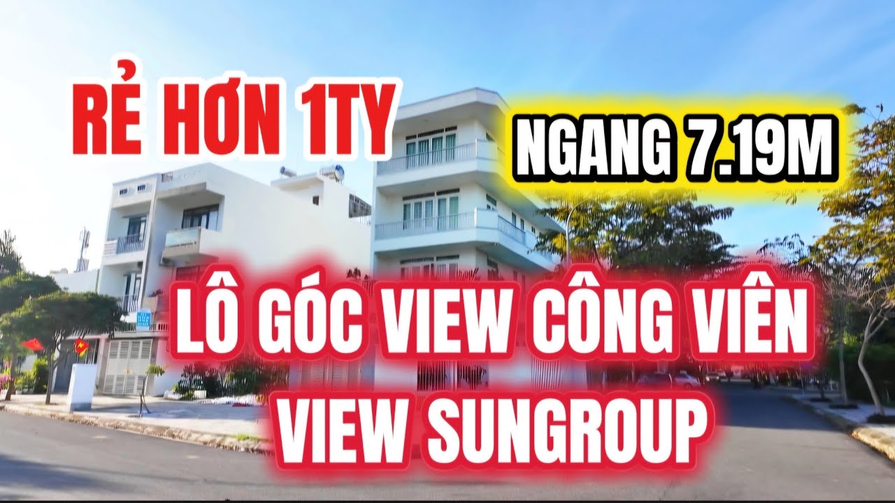 Rẻ Hơn thị Trường 1ty Lô Góc View Công Vien Và View đảo Trung Tâm Sungroup Có sổ sẵn| An Bình Tân
