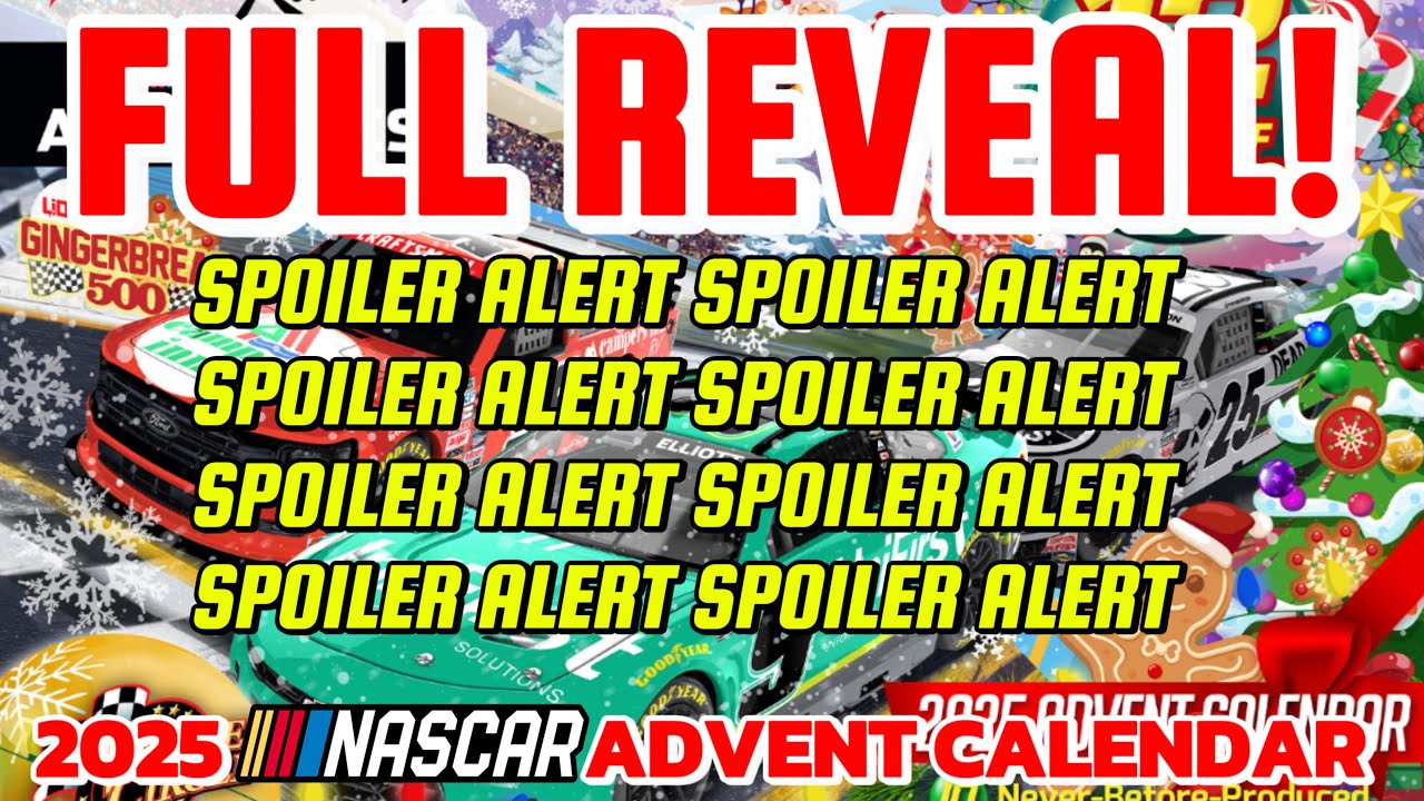 *ОСТОРОЖНО, СПОЙЛЕР* ПРЕДСТАВЛЕН Рождественский календарь NASCAR 2025!! | Полный разбор и внешний...