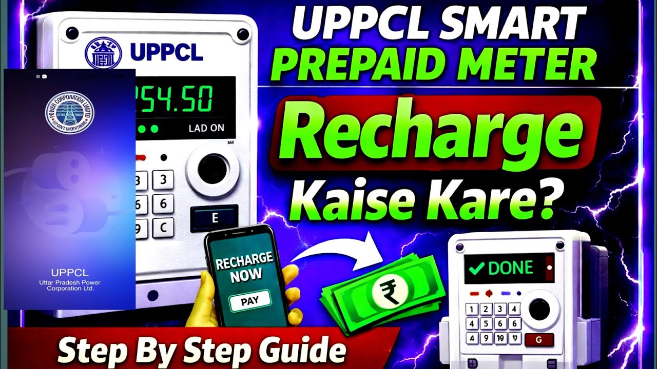 UPPCL Smart Prepaid Meter Recharge Kaise Kare 2026 | Full Process Step by Step