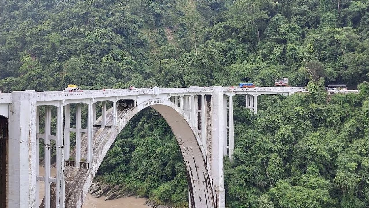 The Coronation bridge Siliguri West Bengal the chicken neck of India 