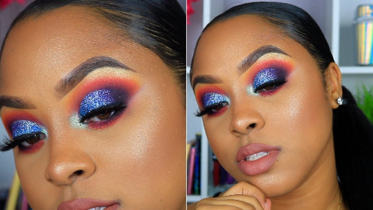 Blue Glitter Smokey Eye | Makeup Tutorial