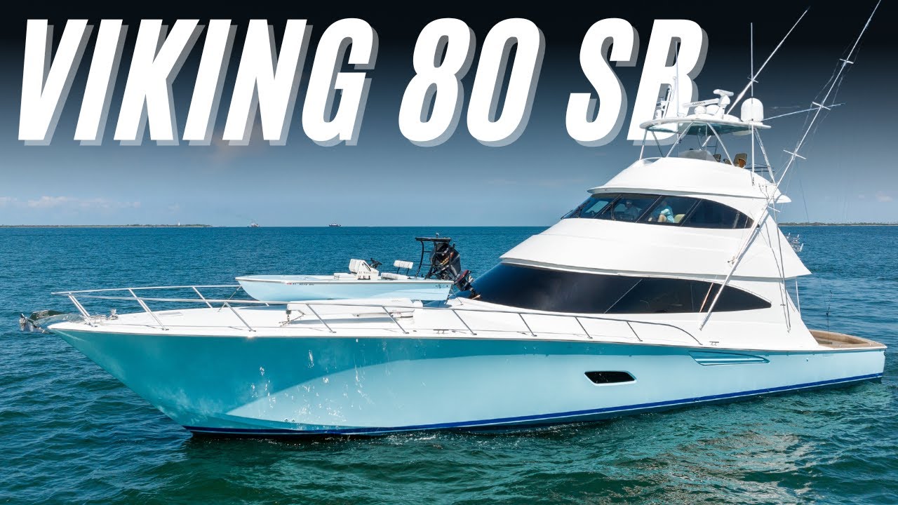 $7.7 Million Viking 80' Skybridge!