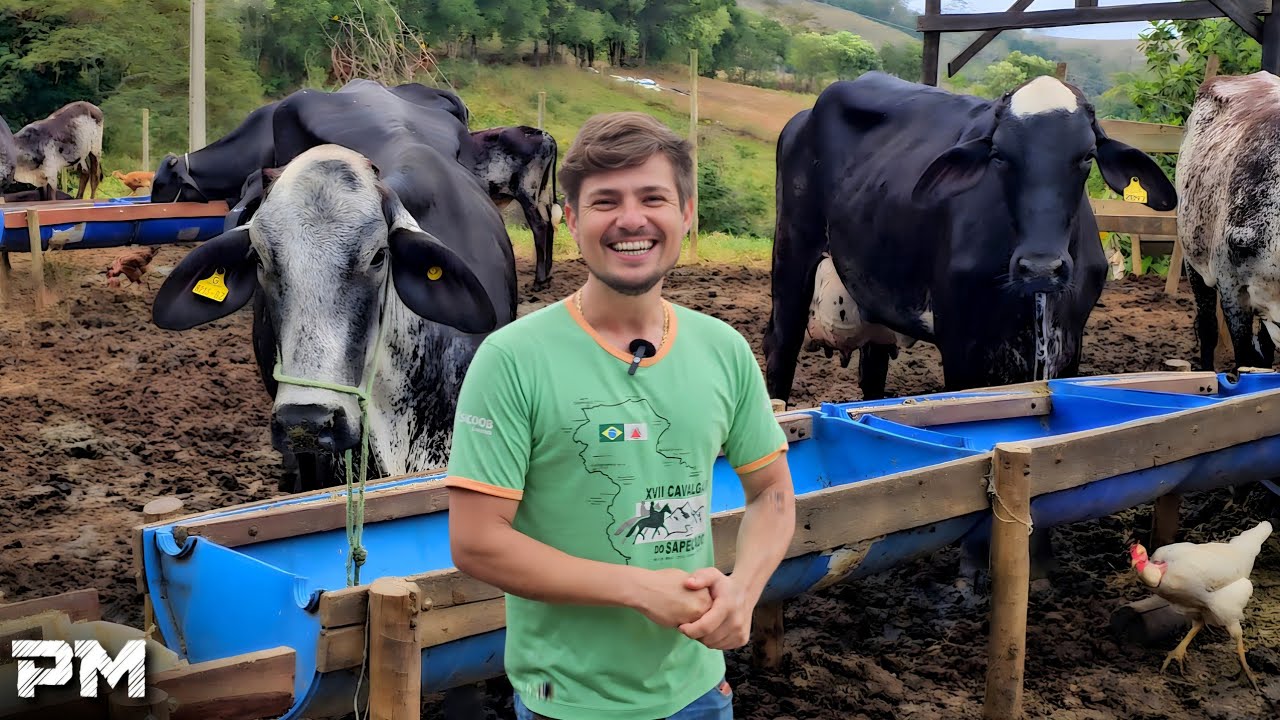ELE APRENDEU TIRAR LEITE COM O AVÔ E REALIZOU O SONHO DE TER VACAS DE ALTA QUALIDADE 