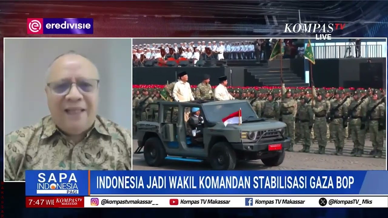 Indonesia Jadi Wakil Komandan Stabilitas Gaza BOP