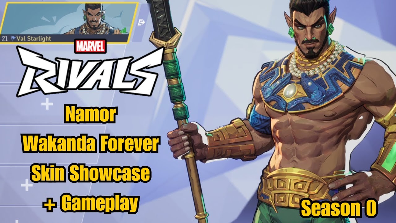 Namor | Black Panther Wakanda Forever Skin Showcase | Marvel Rivals Gameplay | Season 0