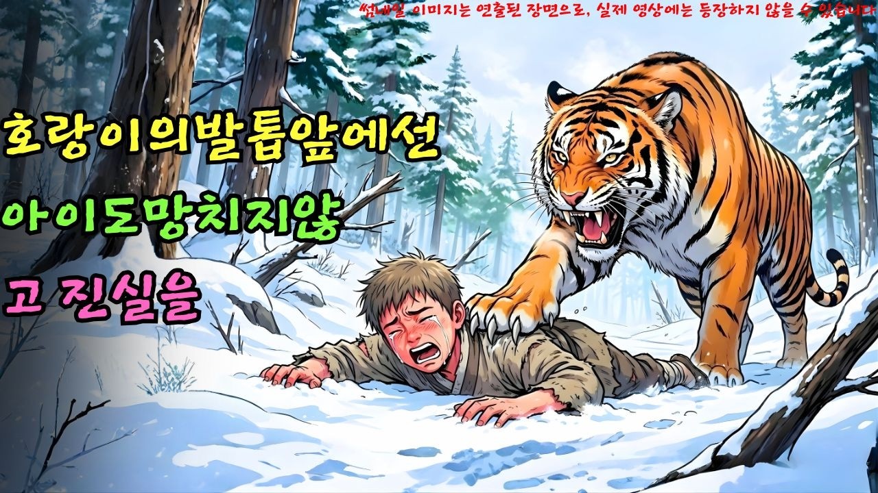 호랑이의 발톱 앞에 선 아이, 도망치지 않고 진실을 선택하다ㅣ옛날이야기 ㅣ민담 ㅣ오디오북ㅣ전설ㅣ설화 ㅣ야담