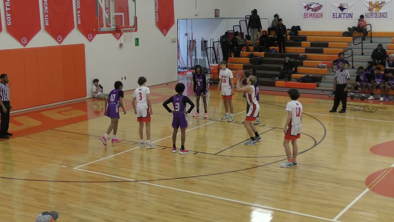 Fallston VS Joppatowne JV Basketball 1st half 1/5/24 Win 56-39
