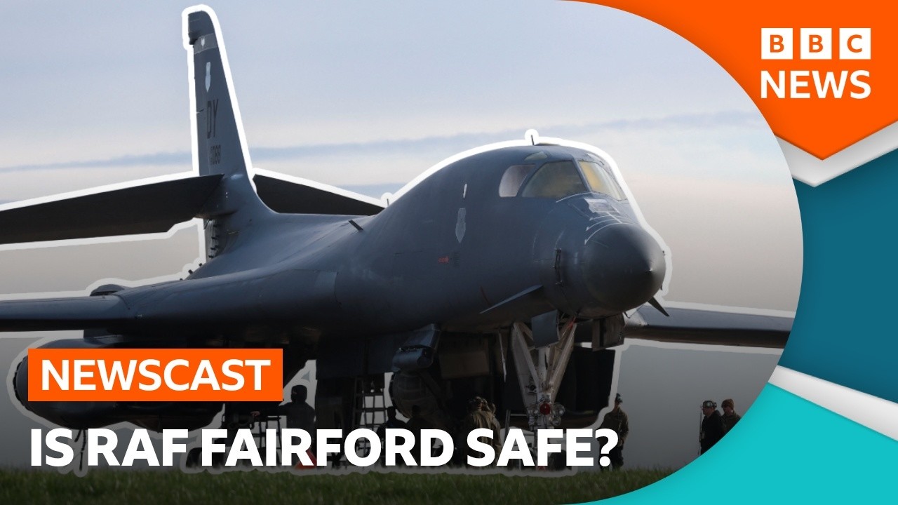 US bombers leave RAF Fairford: What happened after last week's major incident? | BBC Newscast