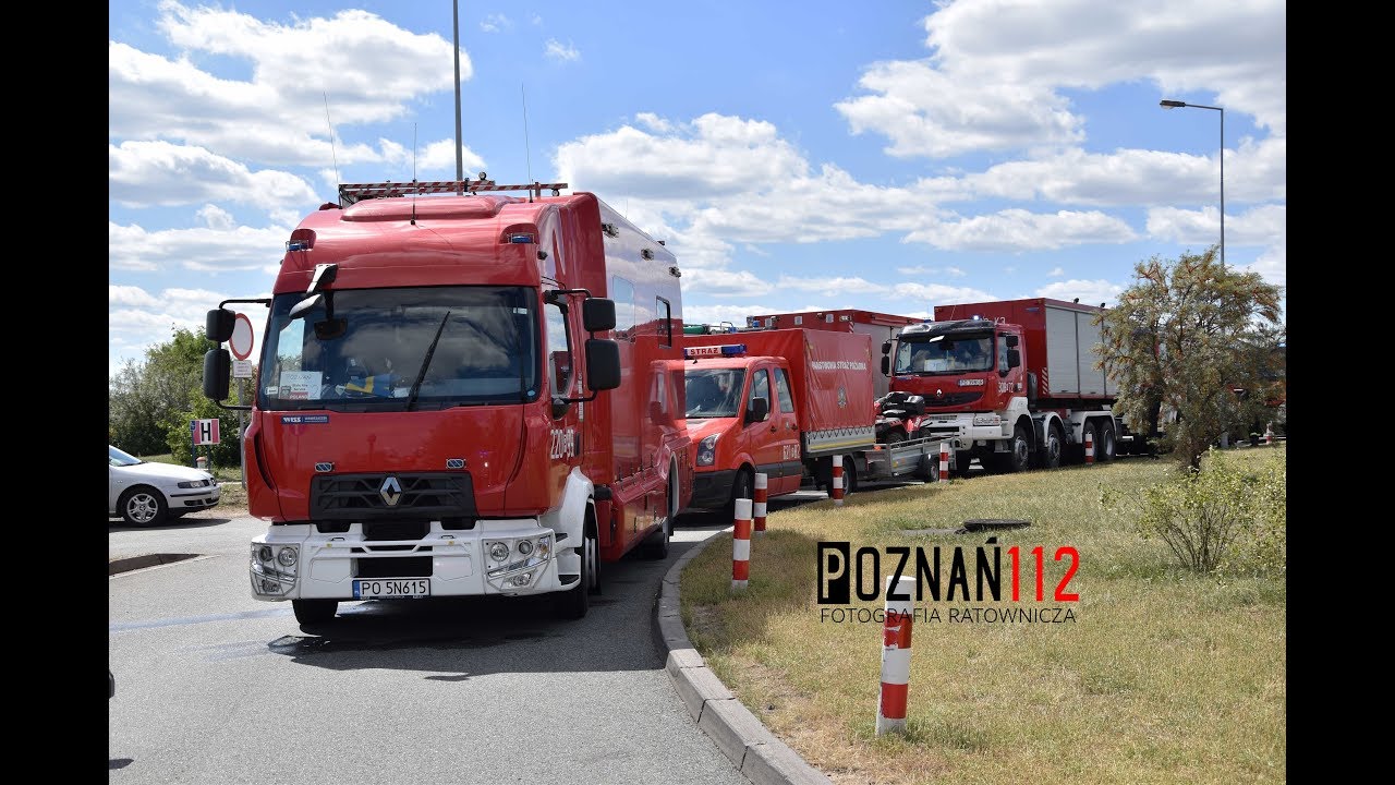 Powitanie Polskich strażaków po misji w Szwecji - GFFFV Poznań.