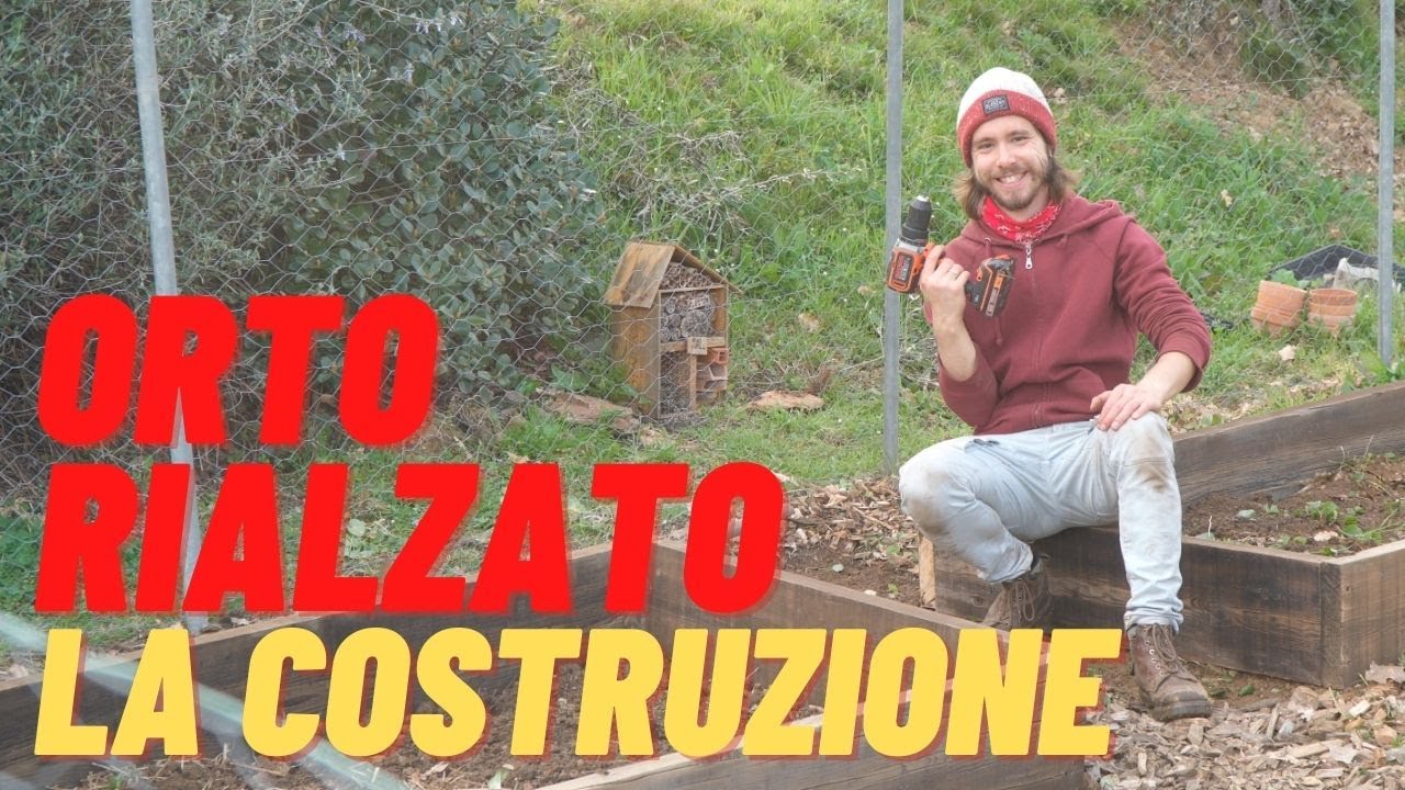 il mio ORTO RIALZATO FAI DA TE con legno riciclato | INIZIA LA COSTRUZIONE | orto rialzato pt.2