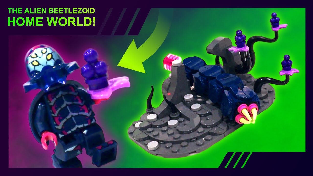 Building the LEGO Alien Beetlezoid Home World!