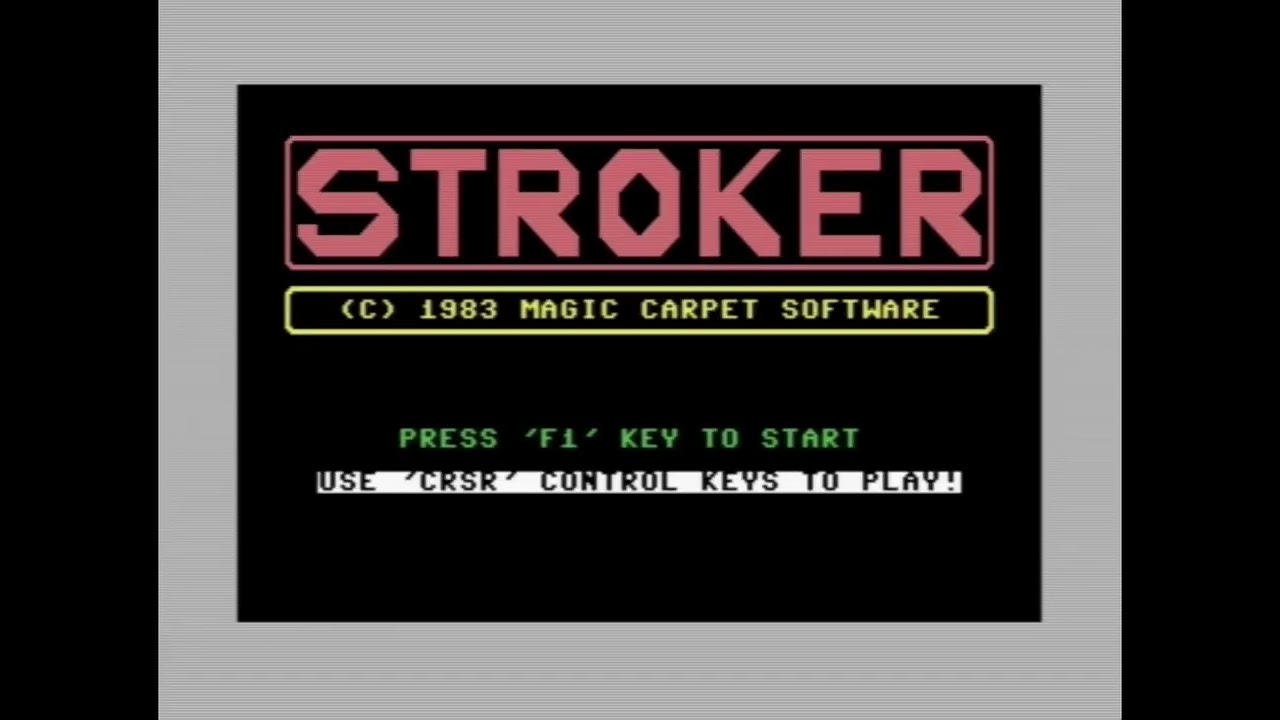 STROKER (1983) Gameplay FULL GAME (Bad Ending) [720p 24FPS Commodore 64] - No Commentary