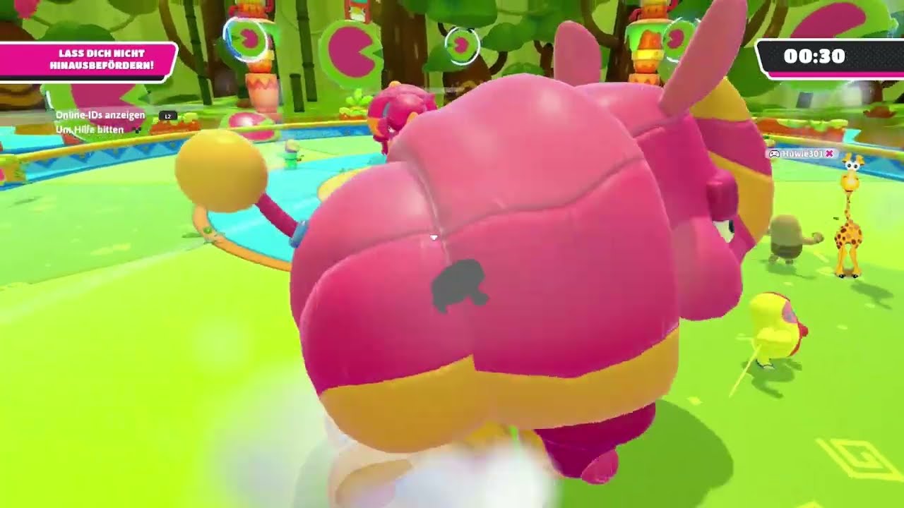 Das Nashorn wirft mich runter! | Fall Guys: Ultimate Knockout #334