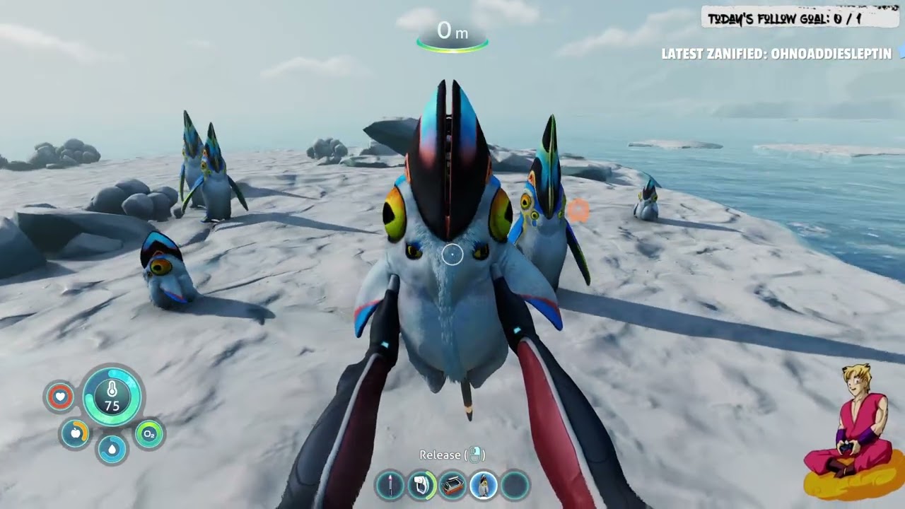Going for an icy swim in Subnautica Below Zero | Sidequest Sunday