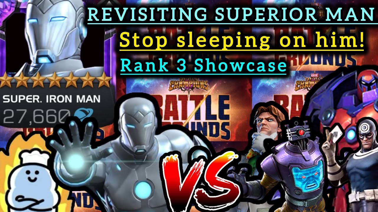 HOW COME NO ONE TALKS ABOUT SUPERIOR IRON MAN? RANK 3 SHOWCASE! Marvel Contest Of Champions.