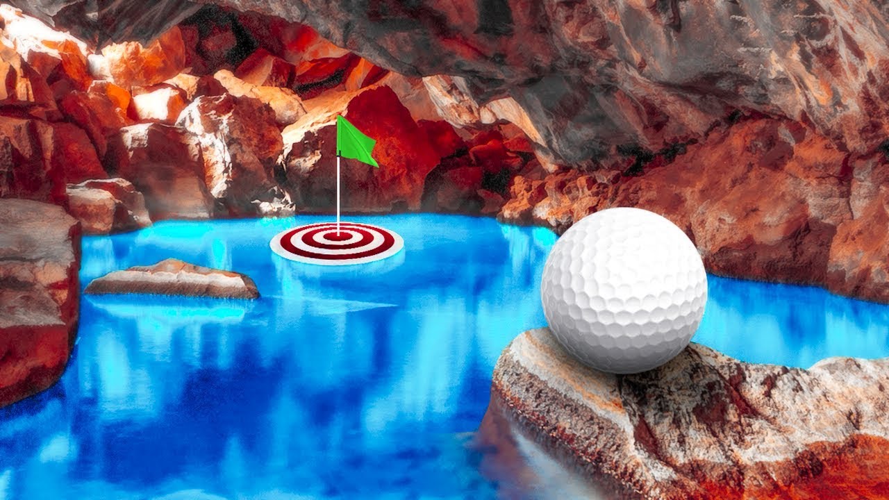 IN THE WATER CAVES! - GOLF IT