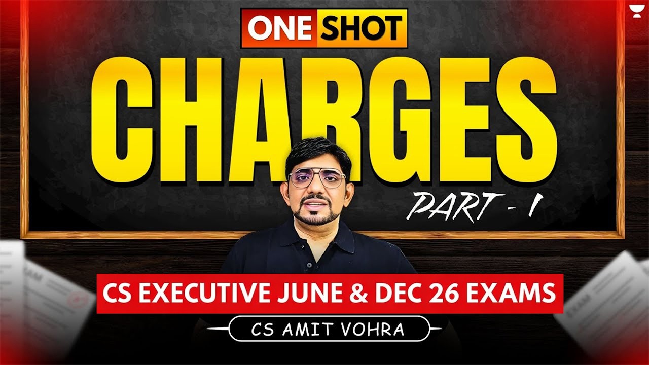 CS EXECUTIVE DEC'25 | 📚 CHARGES (SEC 77-87): Part-01 | COMPANY Laws | CS Amit Vohra | ONE SHOT