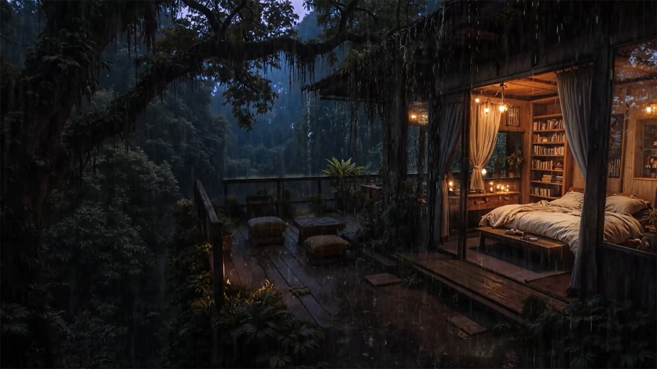 Rain Sounds in the Deep Forest | Warm Atmosphere, Rain Helps You Relieve Insomnia and Relax 🌧️🌲