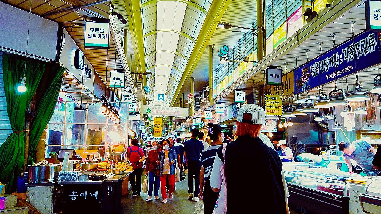 [4K SEOUL] Amazing Korean Traditional Market Virtual tour. Mangwon Market SEOUL KOREA WALK