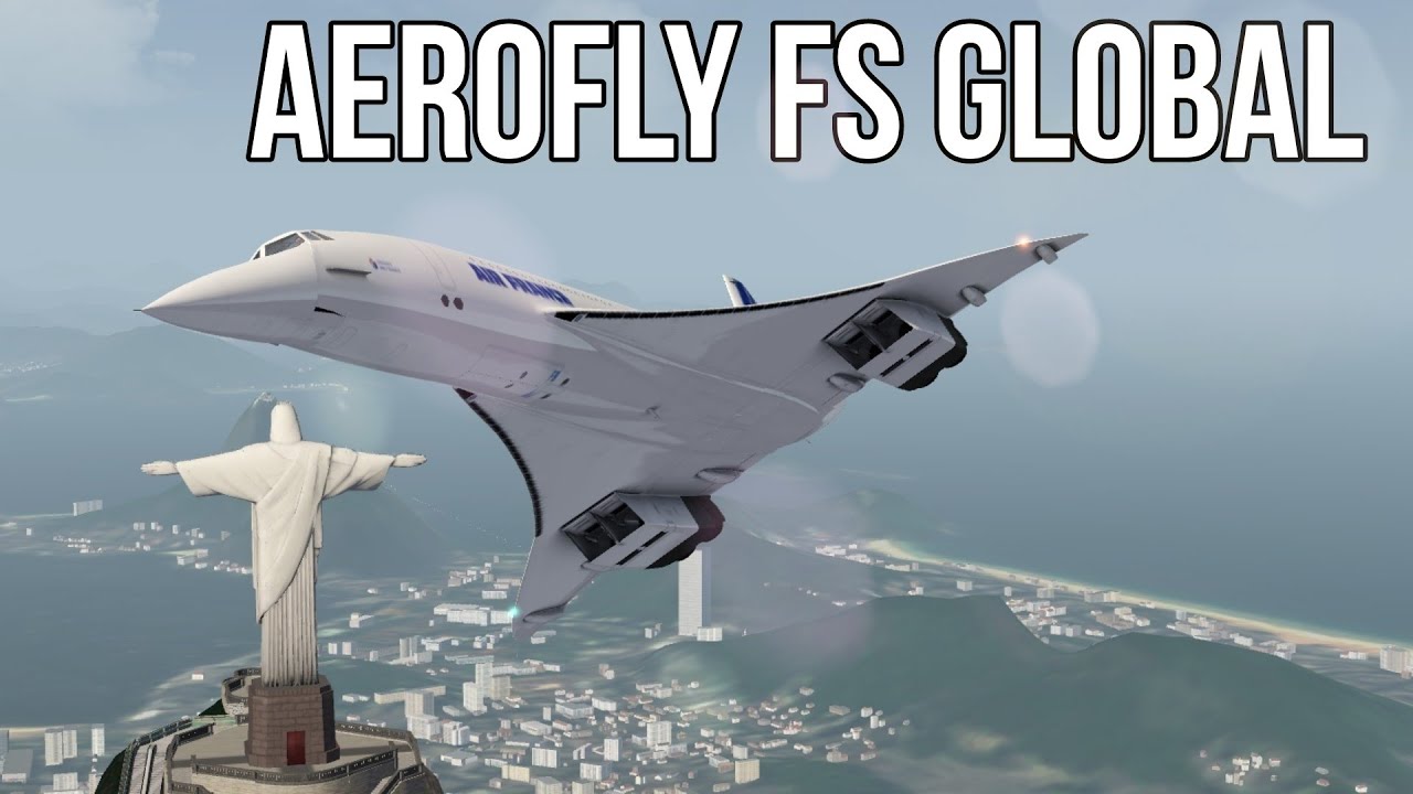AEROFLY FS GLOBAL | Full flight to Rio de Janeiro CONCORDE