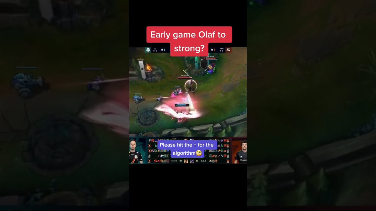 Olaf best moments 1 vs 2 League of Legends 2021 #Shorts