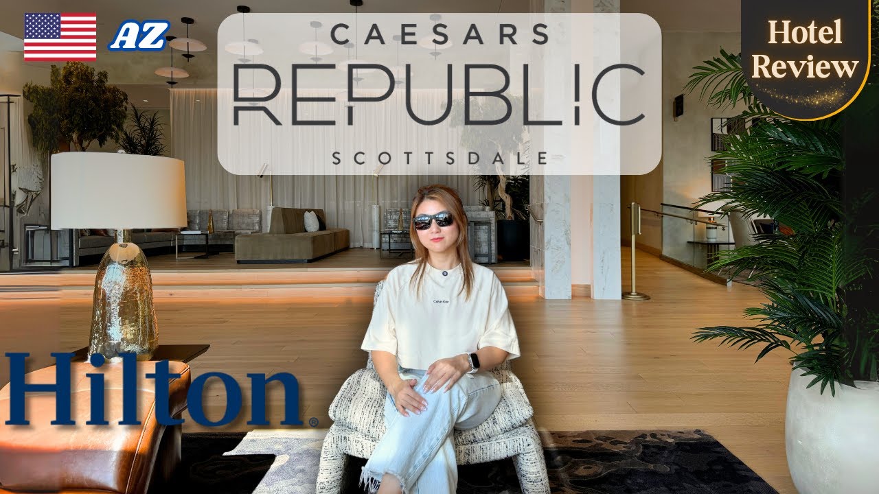 Обзор отеля Caesars Republic Scottsdale a Hilton | Номер-люкс Boynton Canyon | Мода Scottsdale