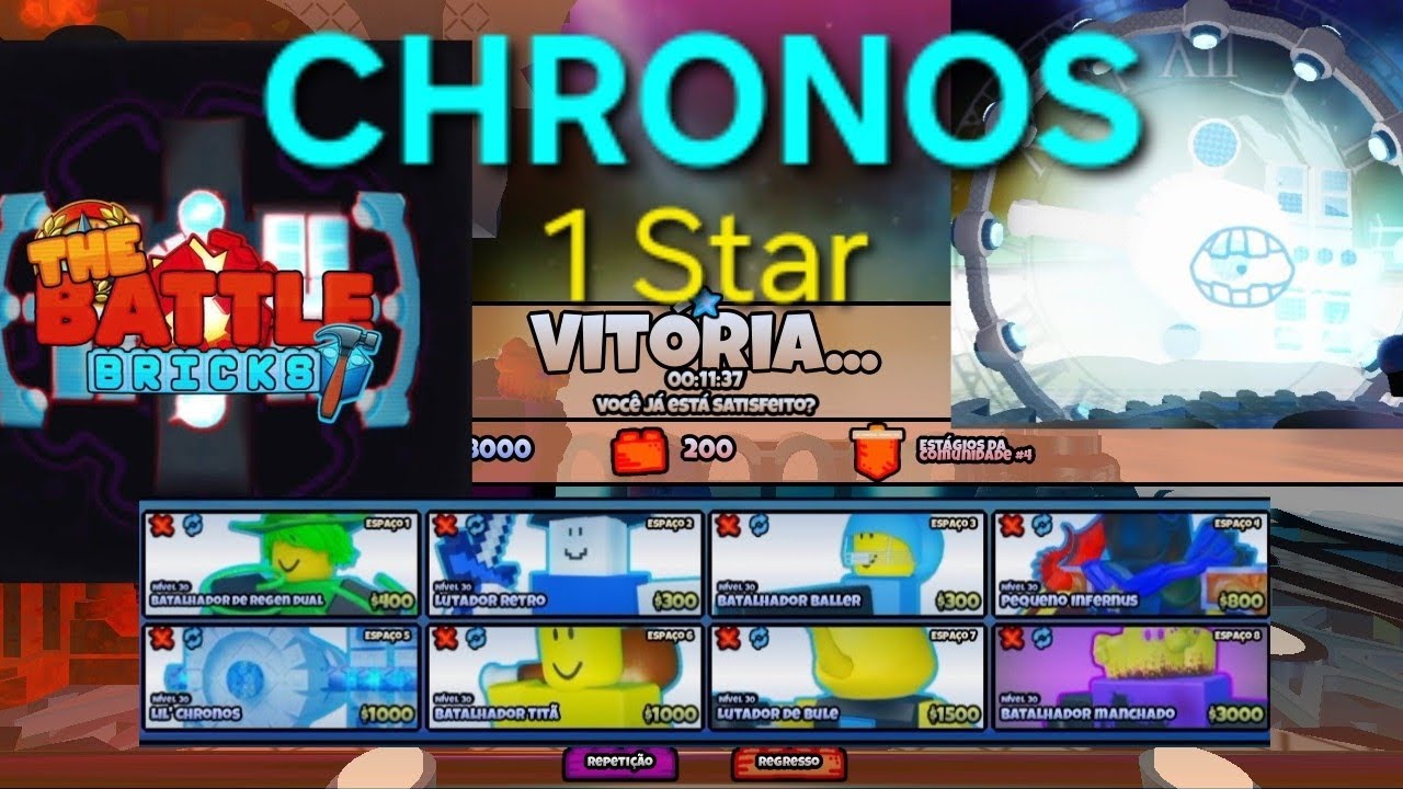 A QUEDA DE CHRONOS! o Falso Deus! (chapter 4 tumore FINAL BOSS 1* The Battle Bricks, Roblox).