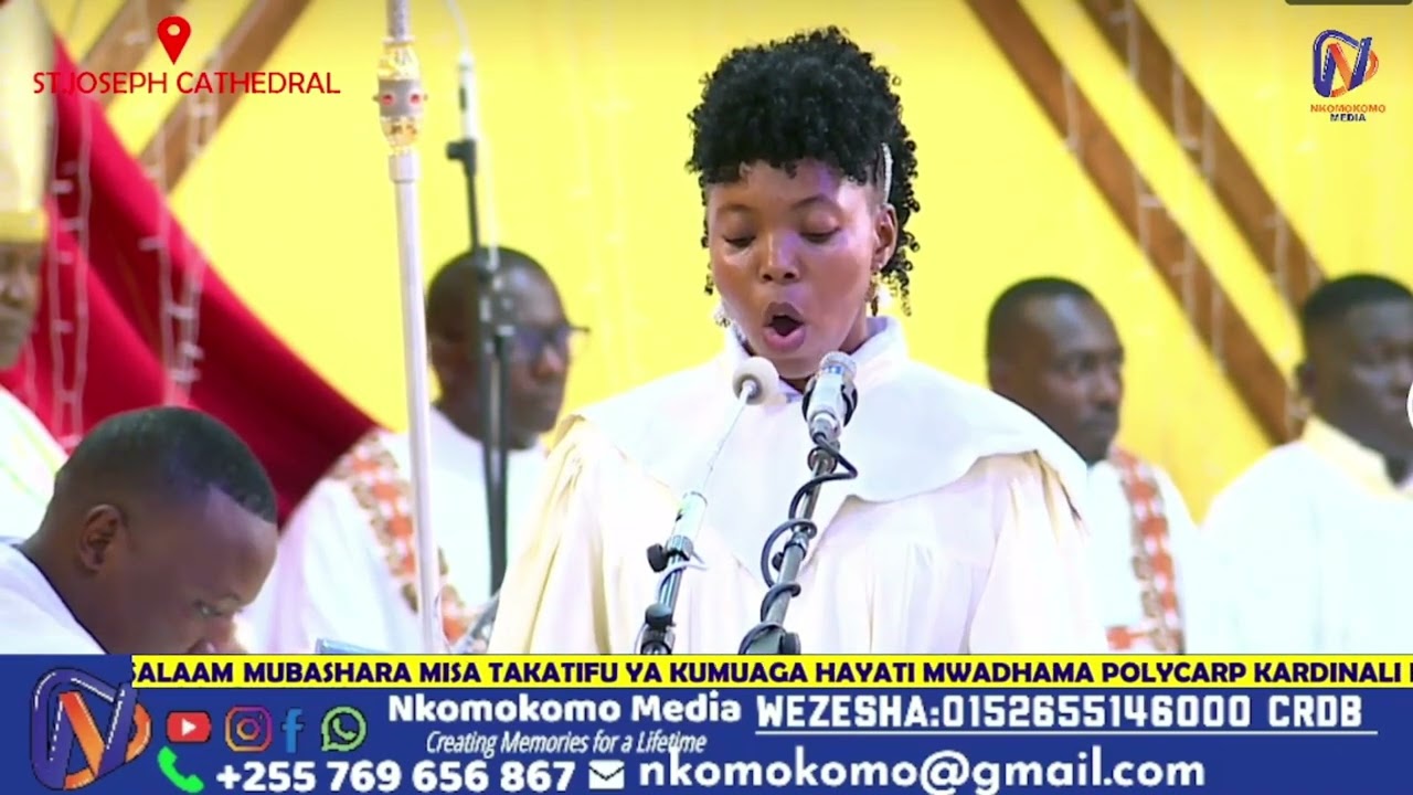 Bwana ni nuru yangu na wokovu wangu. Soloist Adventina Elias Kumuaga Kardinal Pengo