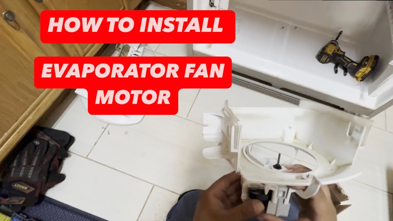HOW TO INSTALL EVAPORATOR FAN MOTOR (WPW10128551) DIY