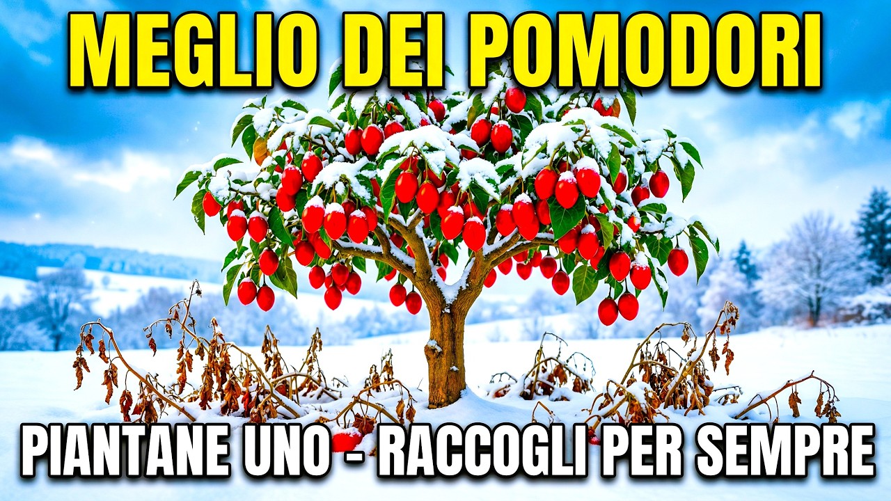Meglio dei pomodori: produce tutto l’anno, si conserva 6 mesi, non va mai ripiantato