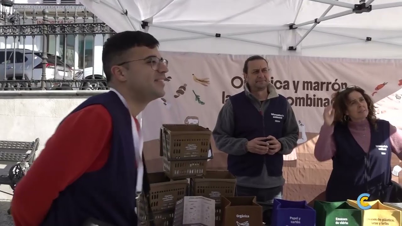 La campaña del contenedor marrón para reciclar hace parada en Aracena