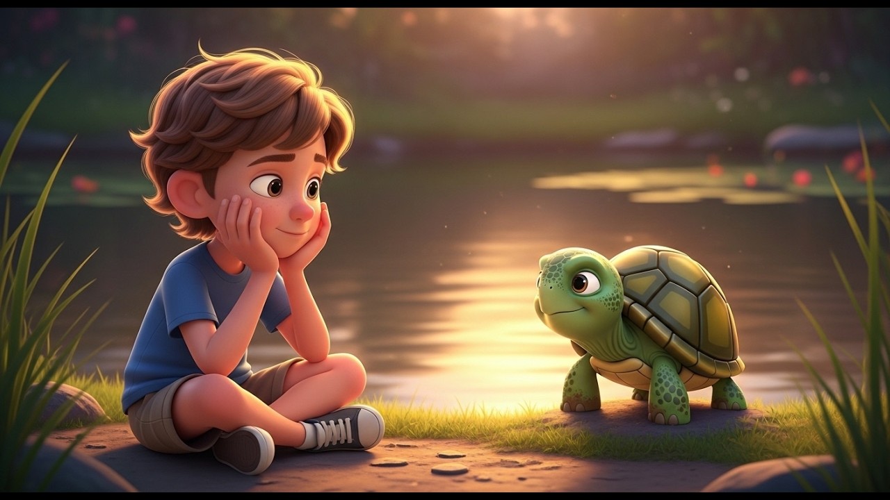 The Boy Who Learned from a Turtle | A Powerful 2-Minute Motivational Story for Kids #NeverGiveUp