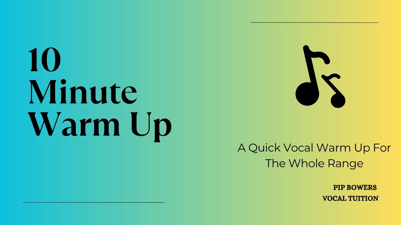 10 Minute Warm Up - Quick Daily Vocal Routine to Improve Your Voice