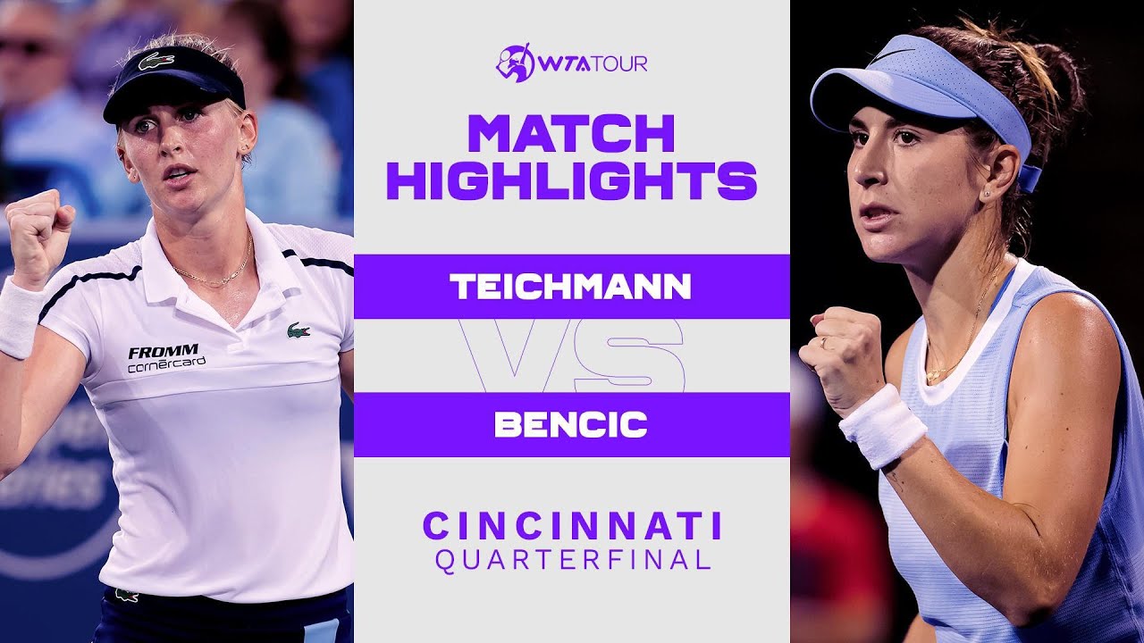 Jil Teichmann vs. Belinda Bencic | 2021 Cincinnati Quarterfinal | WTA Match Highlights