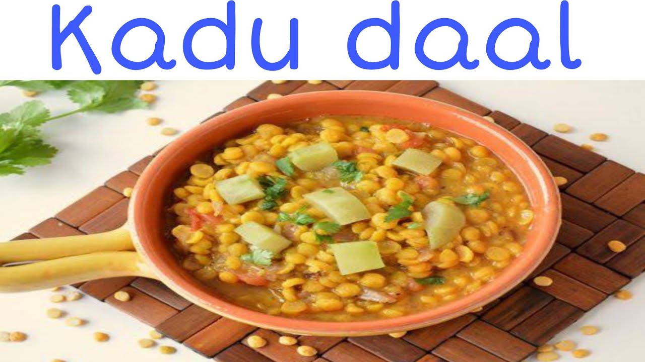 How to make pumpkin lentil Curry || Kadu daal recipe
