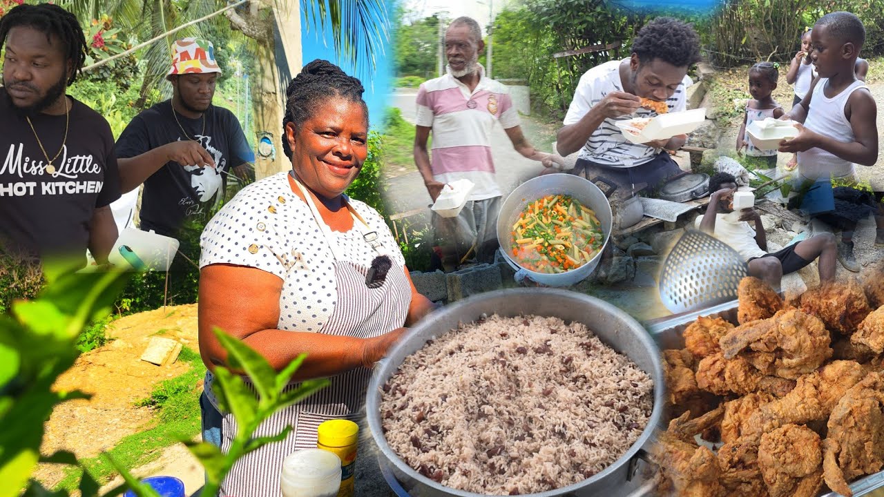 Finger licking good fried chicken | rice & peas  rasta passa | community appreciation 