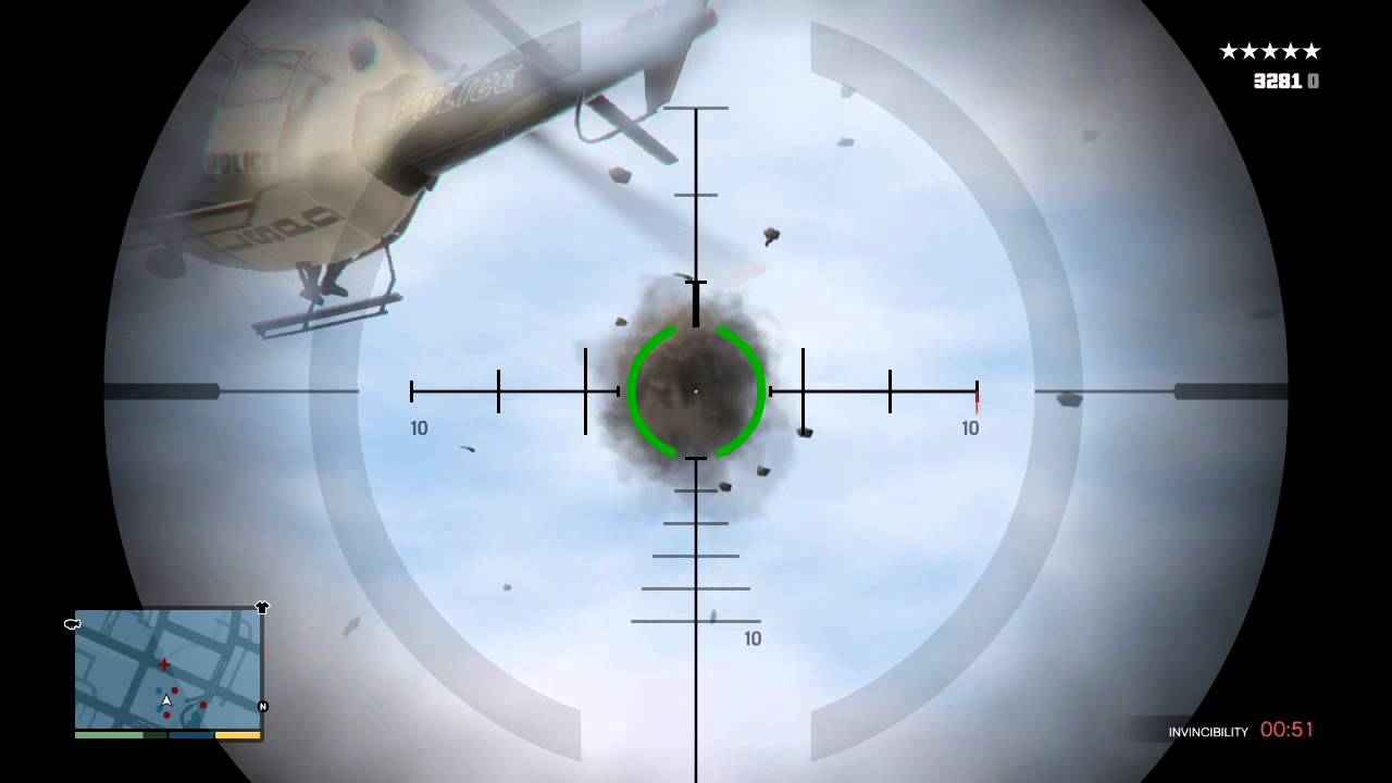 GTA 5 - Sniping Police Helicopters!