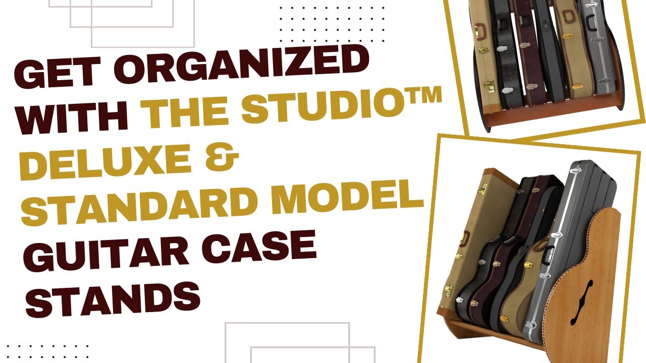 Shop the Best Guitar Case Storage Rack | The Studio&trade; Deluxe from GuitarStorage.com | Made In USA