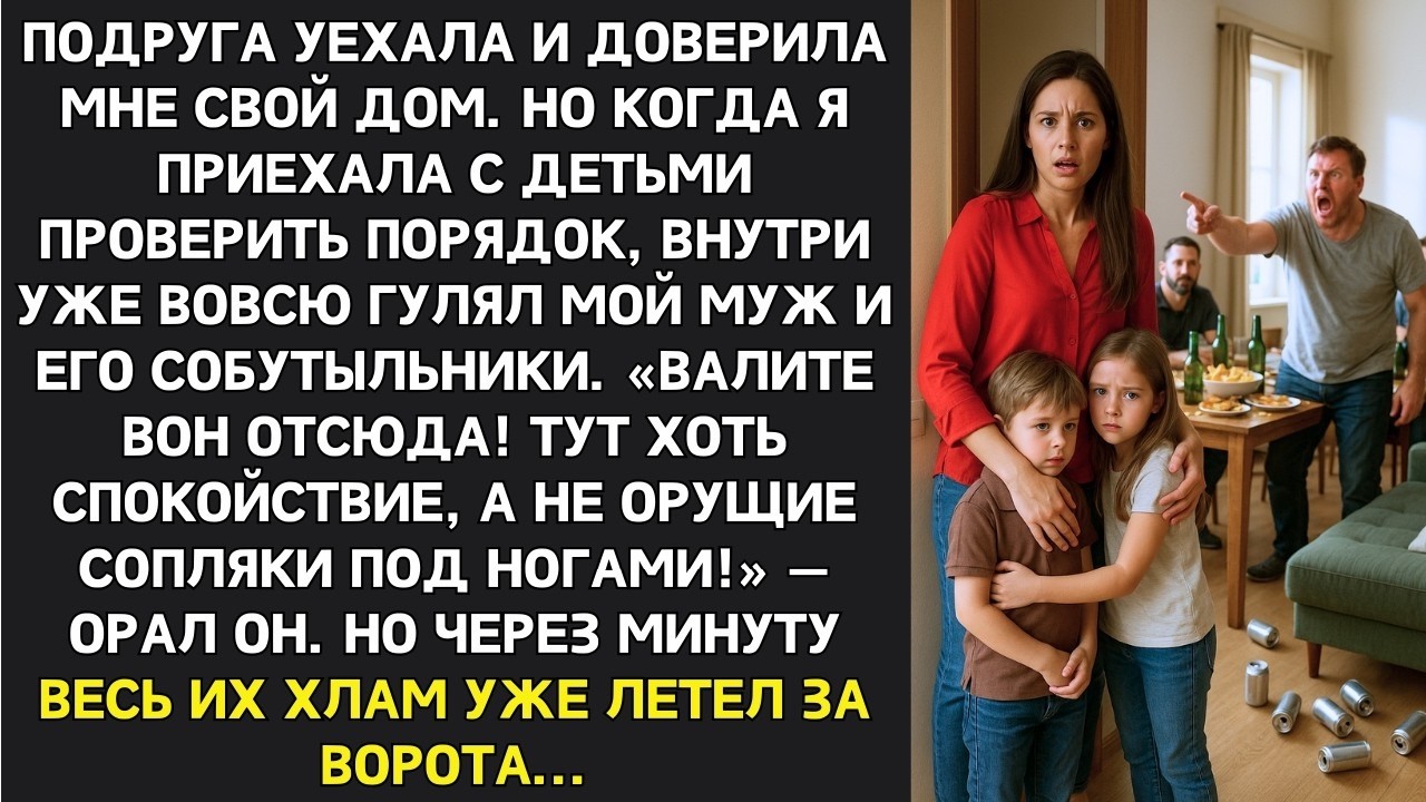 Три месяца охраняла дом подруги. Но когда муж устроил там попойку - объявила войну.