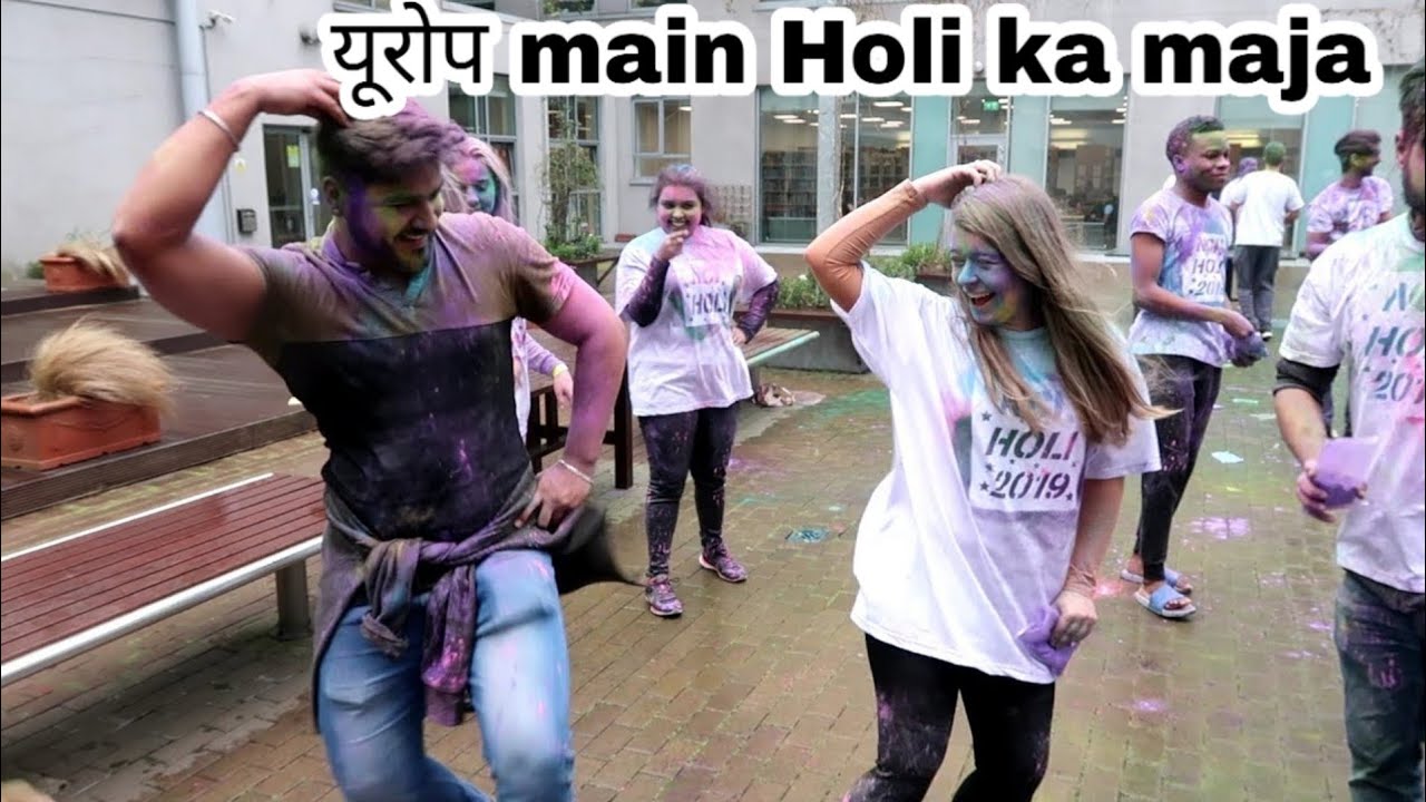Holi ka celebration Europe main