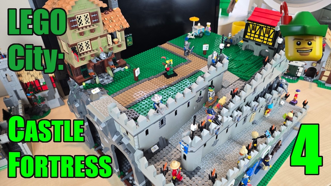 LEGO City - Самодельная модель замка-крепости - Часть 4 🏰🧑&zwj;🔧🏹