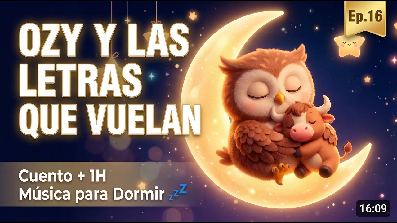 El Búho que Aprendió a Escribir 💤 Cuento para Dormir Bebés + Música Relajante | Baby Sleep Story