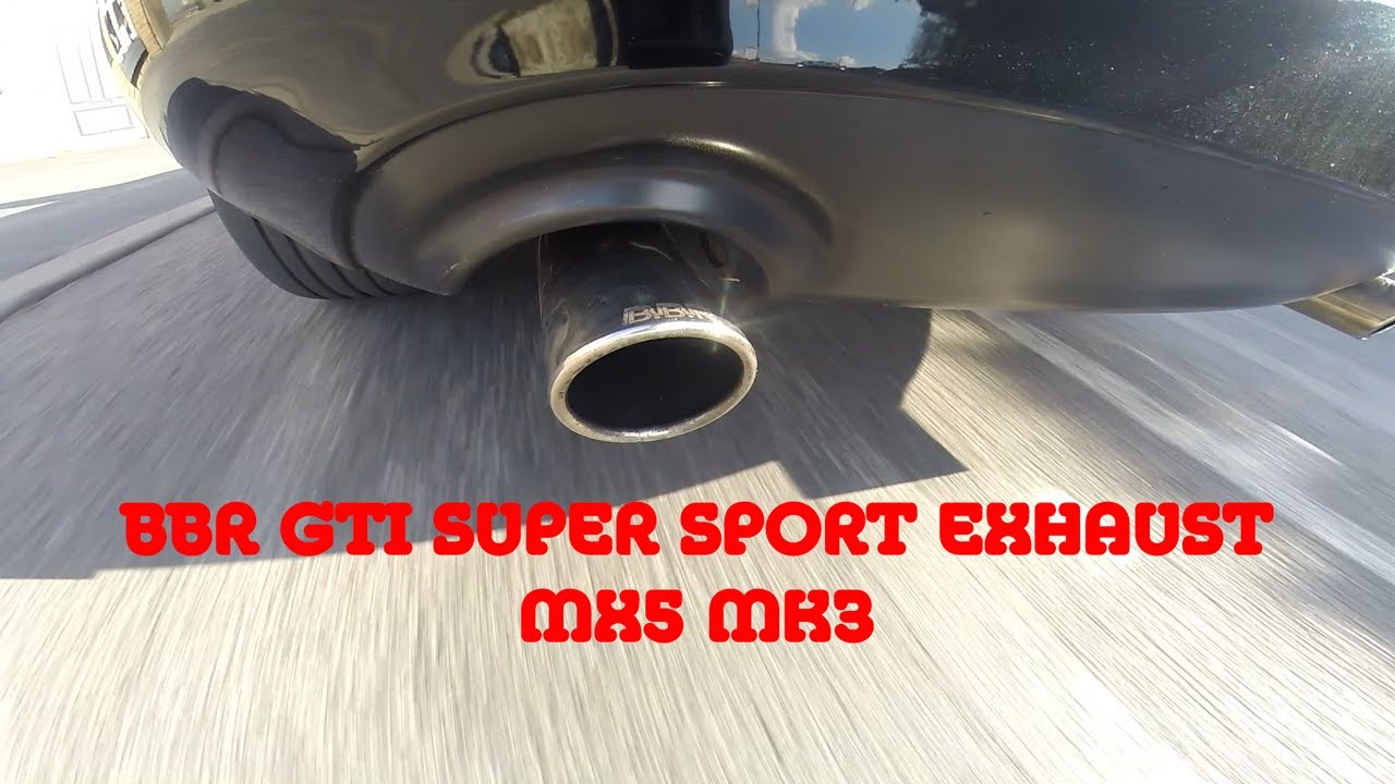 Mx5 mk3 BBR Super Sport rear backbox - 1st road test