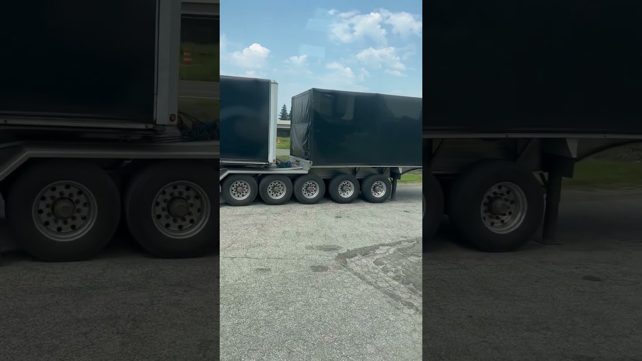 Crazy Michigan heavy haul trailers #truckdriver #truckinglife #trucker #trucking #truckerlove