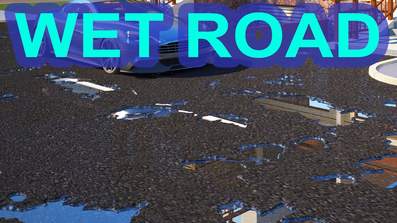 Wet Road Create In 3Dsmax Vray | hindi tutorial