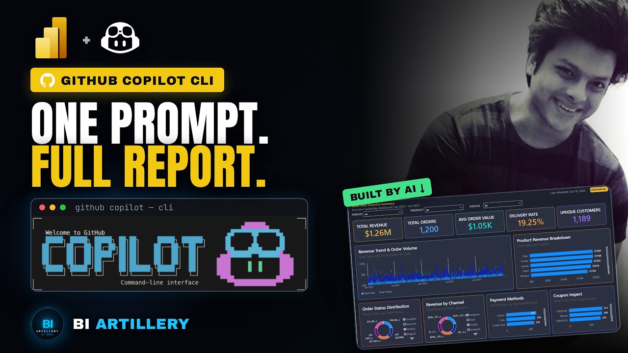 GitHub Copilot CLI just changed Power BI Forever [Step by Step Demo]